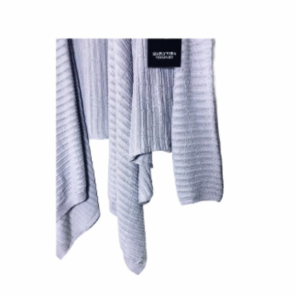 Simply Vera Wang Womens Gray Textured Flyaway Open Cardigan Sweater Sz S New - Picture 5 of 9